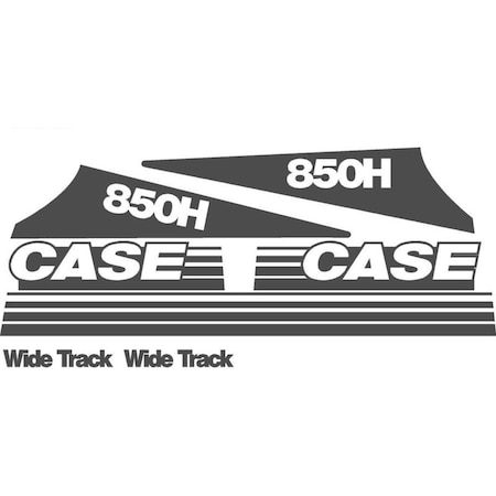 Aftermarket Whole Machine Decal Set Fits Case Crawler Dozer 850H Wide Track CASE850HDECALSET